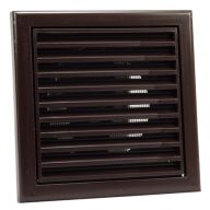   Műanyag szellőzőrács 100 mm rovarhálóval  GP 100 FN BARNA