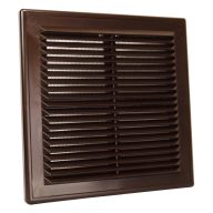   Műanyag szellőzőrács 204x204 mm rovarhálóval  GP 150 N BARNA