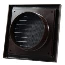 Műanyag szellőzőrács 150 mm rovarhálóval  GP 150 FN BARNA