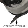 Fém szellőzőrács esővédő előlappal 100 mm ezüst