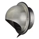 Fém szellőzőrács esővédő előlappal 125 mm ezüst