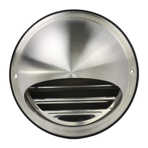 Fém szellőzőrács esővédő előlappal 125 mm ezüst