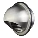 Fém szellőzőrács esővédő előlappal 150 mm ezüst