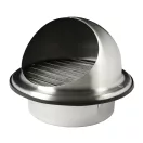 Fém szellőzőrács esővédő előlappal 150 mm ezüst