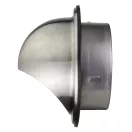 Fém szellőzőrács esővédő előlappal 150 mm ezüst