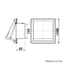 Fém garavitációs zsalus 125 mm szellőzőrács 122 BKN
