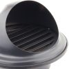Fém szellőzőrács esővédő előlappal 125 mm fekete
