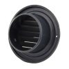 Fém szellőzőrács esővédő előlappal 150 mm fekete