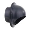 Fém szellőzőrács esővédő előlappal 150 mm fekete