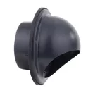 Fém szellőzőrács esővédő előlappal 150 mm fekete