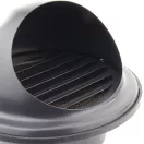 Fém szellőzőrács esővédő előlappal 150 mm fekete