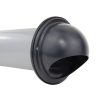 Fém szellőzőrács esővédő előlappal 150 mm fekete