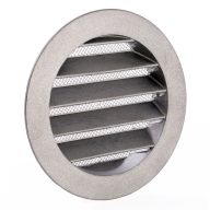 Fém szellőzőrács 125 mm rovarhálóval AV 125