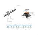 Tetőátvezető 125 mm, fekete, műanyag CTP125B