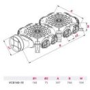 Osztódoboz antibakteriális műanyag 75/160 10 db csonk