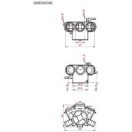 Szelepfogadó antibakteriális műanyag 75 mm 