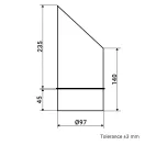 Szellőzőrács fedélel Dalap VFK 100 mm