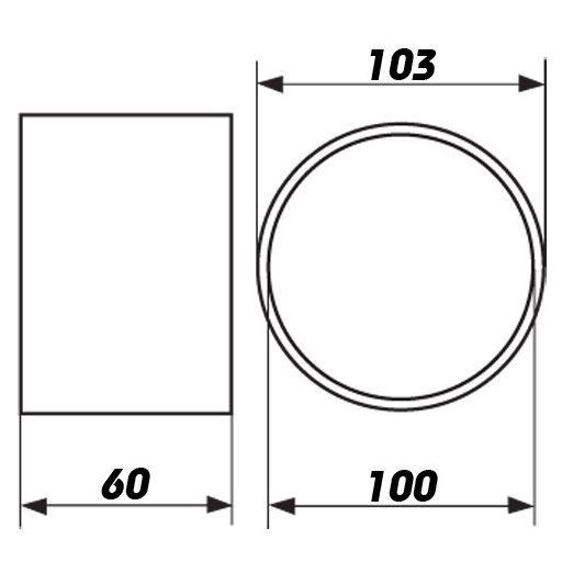 Idom toldó műanyag kör légcsatornákhoz