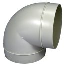 Könyök 100 mm 90°, műanyag