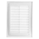 Műanyag fehér szellőzőrács rovarhálóval 180x250 mm GP 180x250 RNI