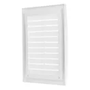 Műanyag fehér szellőzőrács rovarhálóval 180x250 mm GP 180x250 RNI