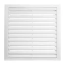 Műanyag fehér szellőzőrács rovarhálóval 250x250 mm GP 250x250 RNI