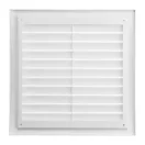 Műanyag fehér szellőzőrács rovarhálóval 250x250 mm GP 250x250 RNI