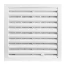 Műanyag fehér kézzel szab.szellőzőrács 150x150 mm GP 150x150 RNP