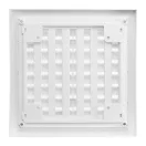 Műanyag fehér kézzel szab.szellőzőrács 150x150 mm GP 150x150 RNP