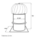 Dalap DORN E 355 hibrid tetőventilátor fordulatszám-szabályozóval és időzítővel, Ø 355 mm