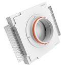 Ergovent-Láthatatlan négyzet al. légszelep gipszkartonhoz – levegő be- és kivezetéshez, fehér 100 mm