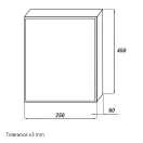 Kandalló szervízajtó Dalap RVKMN 250x450 mm