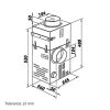 Kandalló ventilátor szett szűrővel 125 mm