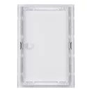Fehér műanyag fogantyúval ellátott szervízajtó 150x300 mm