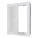Fehér műanyag fogantyúval ellátott szervízajtó 200x200 mm