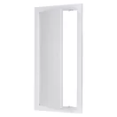 Fehér műanyag fogantyúval ellátott szervízajtó 200x400 mm