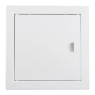   Fehér műanyag fogantyúval ellátott szervízajtó 300x300 mm