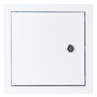 Zárható fém szervizajtó 400x400 mm, fehér 