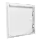 Fehér fém szervízajtó fogantyúval 300x400 mm