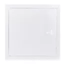Fehér fém szervízajtó fogantyúval 600x400 mm