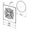 Ipari faliventilátor TF 315