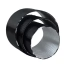 Dalap ALUDAP D fekete színű rugalmas kerek légcsatorna 200°C-ig, Ø 80 mm, 3000 mm hosszú