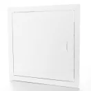 Fehér fém szervízajtó fogantyúval 300x300 mm