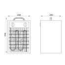 Hősugárzó 3_3kW Dalap A3 HF