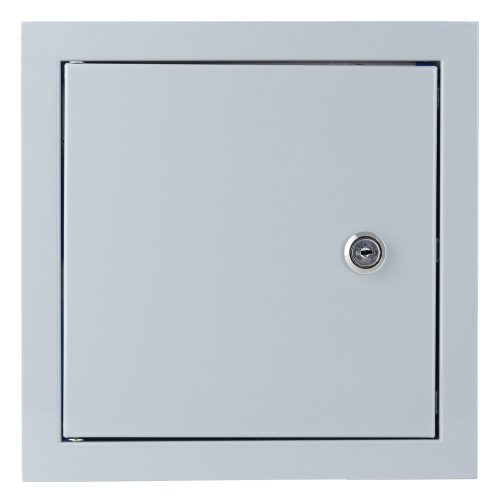 Zárható fém szervizajtó 200x200 mm, szürke 