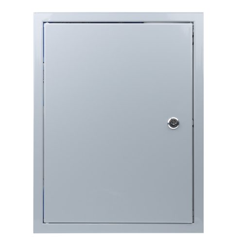 Zárható fém szervizajtó 300x400 mm, szürke 