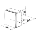 Centrifugális fürdőszobai ventilátor 80 mm időzítővel VN-1D 80 T