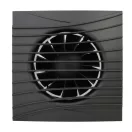 Fürdőszobai ventilátor fekete színű időzítővel és visszacsapó szeleppel 100 mm