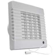   Fürdőszobai ventilátor 100 mm automata zsaluval, húzókapcsolóval 100 LVL