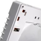 Fürdőszobai ventilátor 100 mm automata zsaluval, húzókapcsolóval 100 LVL